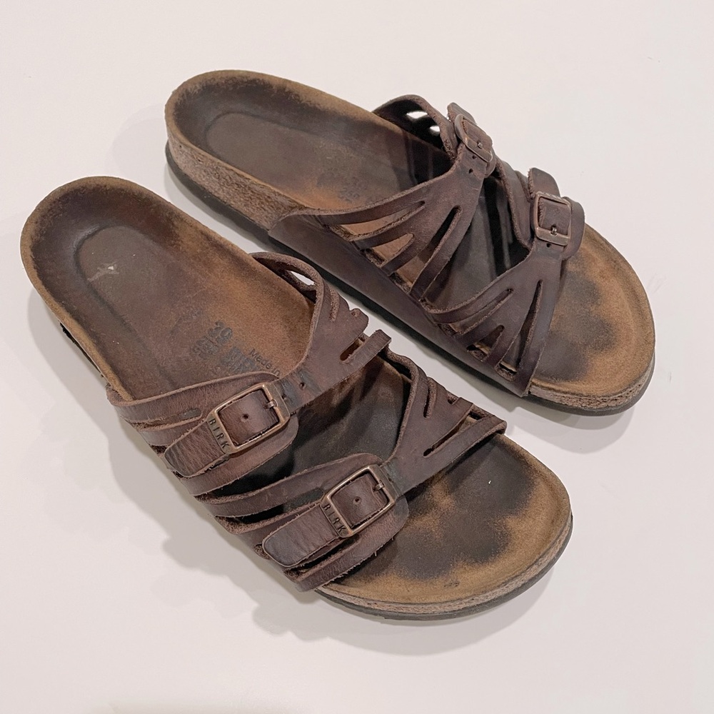 Birkenstock Granada Brown Strappy Sandals 39